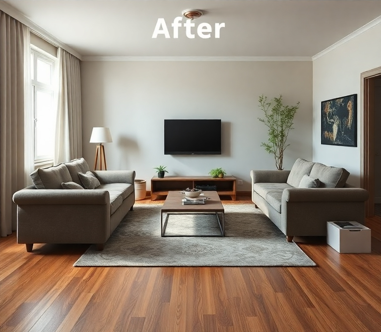 Sala depois da reforma